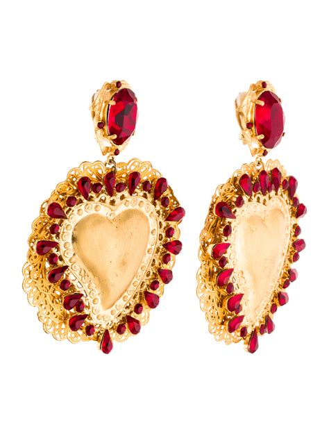 dolce and gabbana heart earrings|dolce gabbana sale online shop.